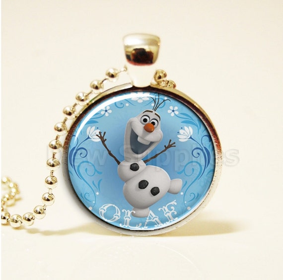 OLAF of FROZEN Pendant necklace with chain and FREE by DewStudio