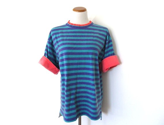 vintage 1990s shirt zack morris striped neon orange vintage 1990s shirt zack morris striped neon orange