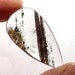 Quartz Chlorite Cabochon Lodolite Inclusions Rutilated Organic Natural Drop Pear Shape Clear Striped Jewelry One of a Kind Handmade