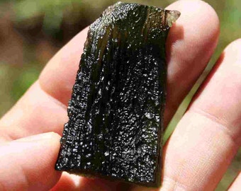 Large Moldavite Green Meteorite Stone Specimen A Grade 21 grams