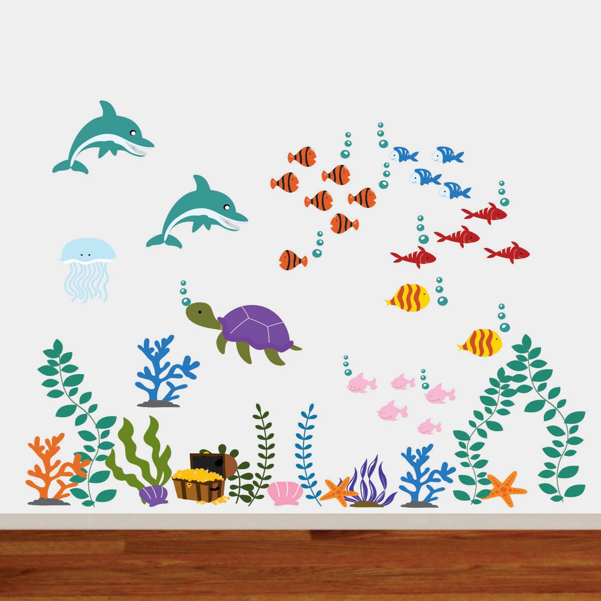 Vinyl Wall Decal Ocean Theme Vinyl Wall Decal Set Jellyfish