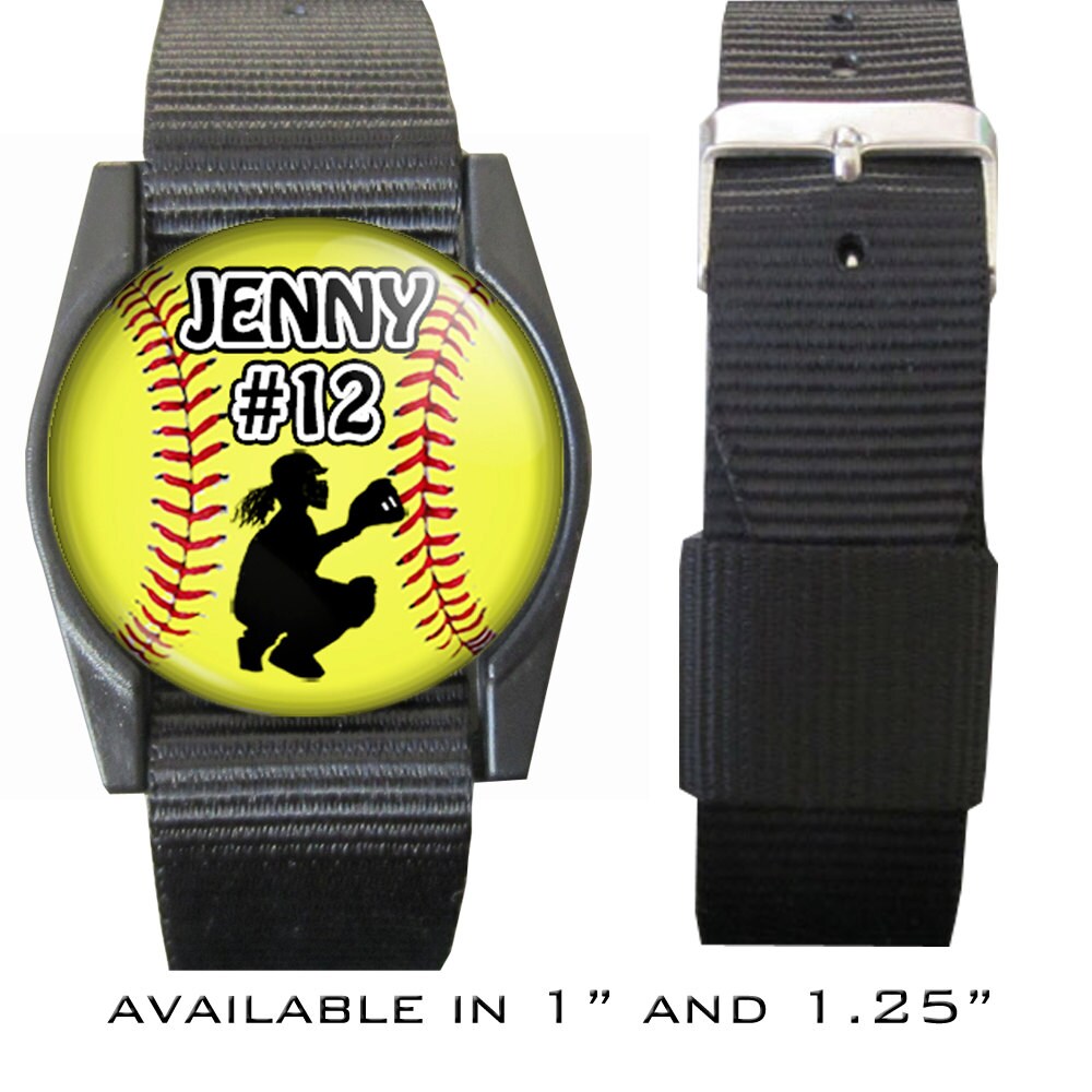 Personalized Softball Catcher Bracelet/Wristband With Your