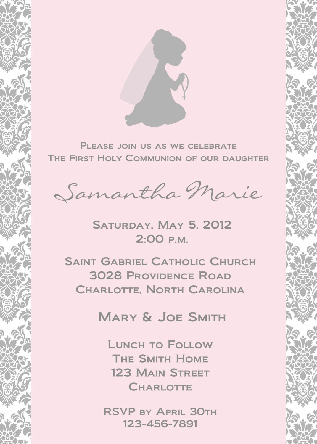First Holy Communion Invitations 7