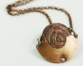 Copper Washer Pendant - Copper Pocket Series