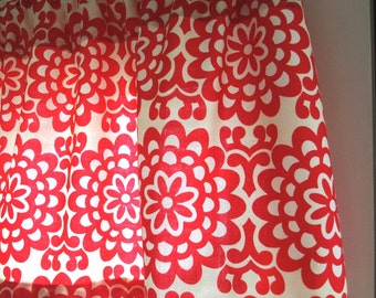 SALE Amy Butler Wallflower Cherry Window Curtain Valance 50 x 15
