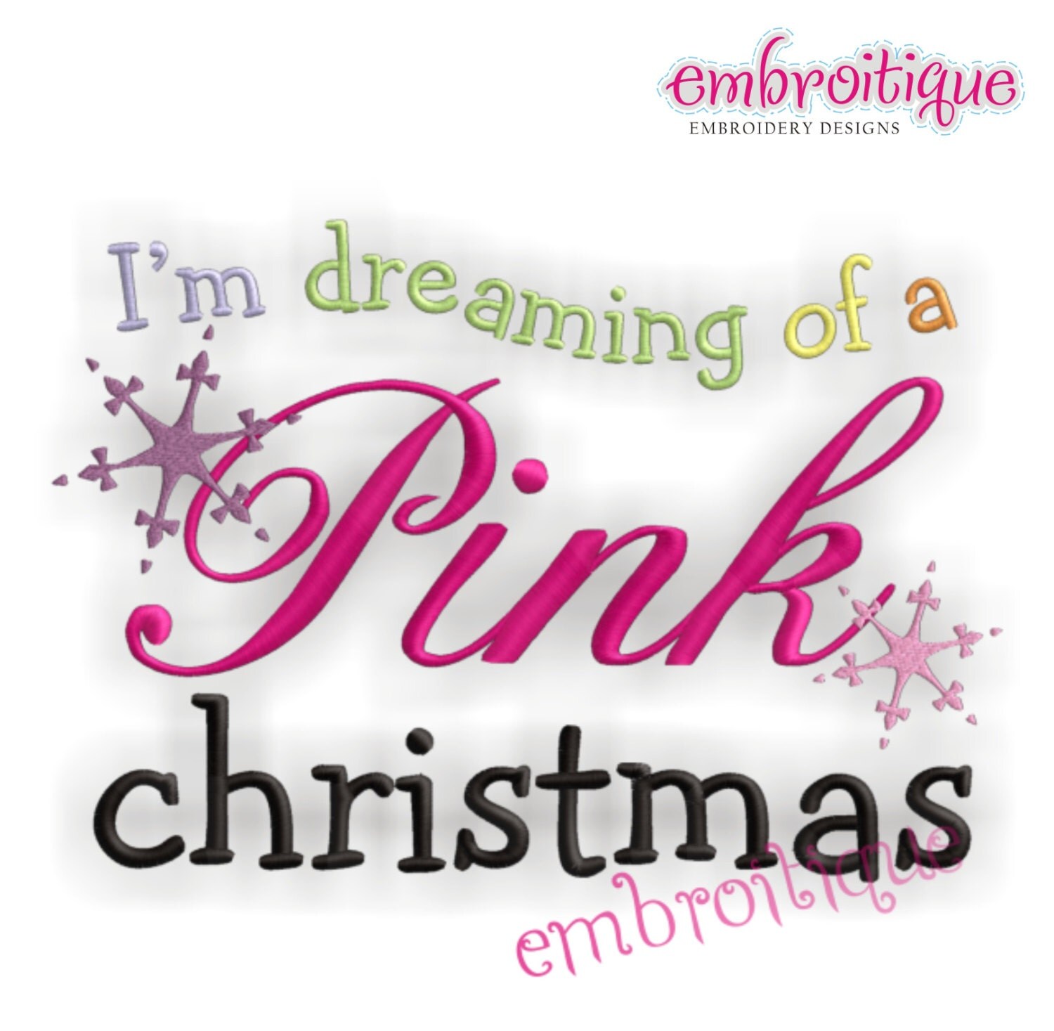 I'm Dreaming Of A Pink Christmas Shirt Or Onesie By Rockinthetutu