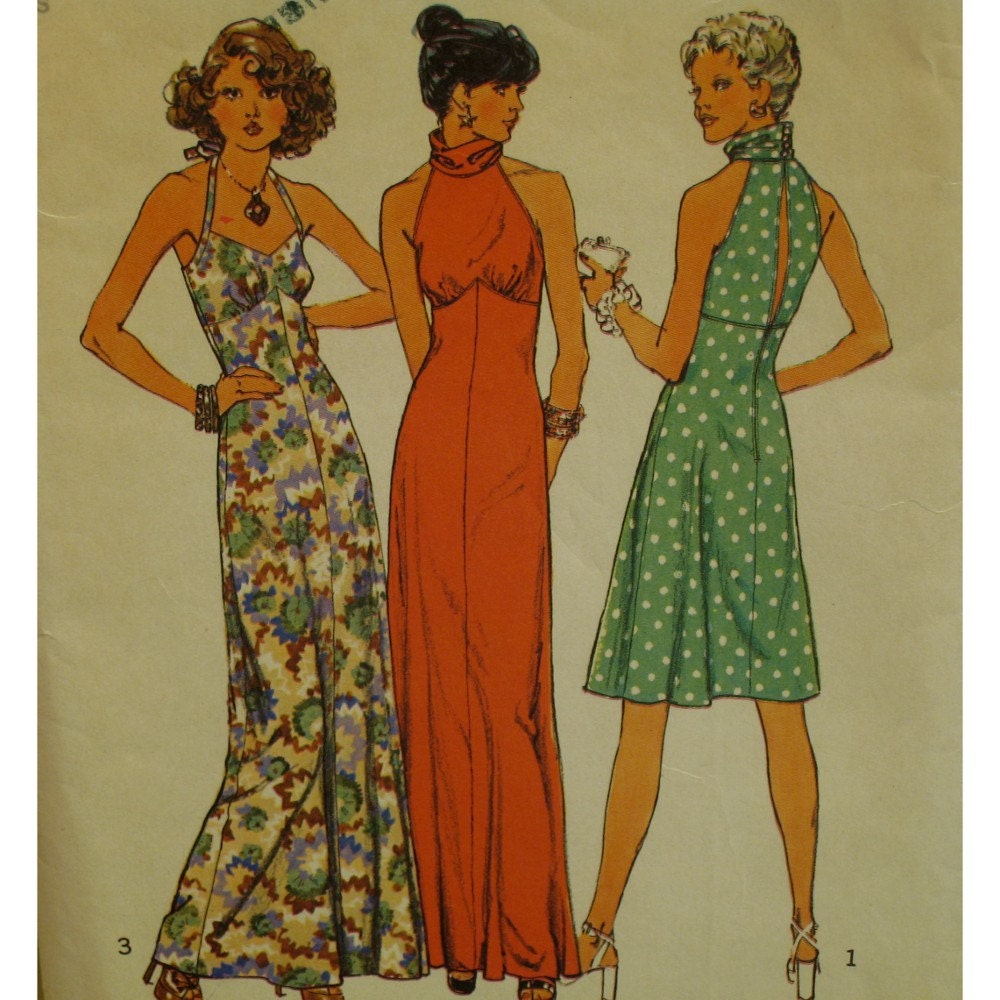 high neck gown pattern