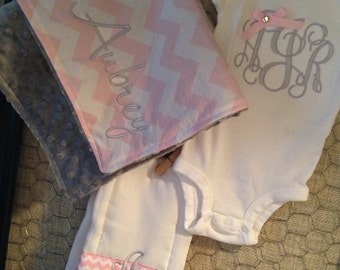 Custom Personalized Baby Gift Set