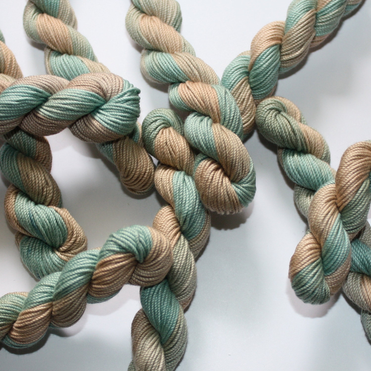 Hand Dyed Embroidery Thread Cotton Twist Yarn Variegated