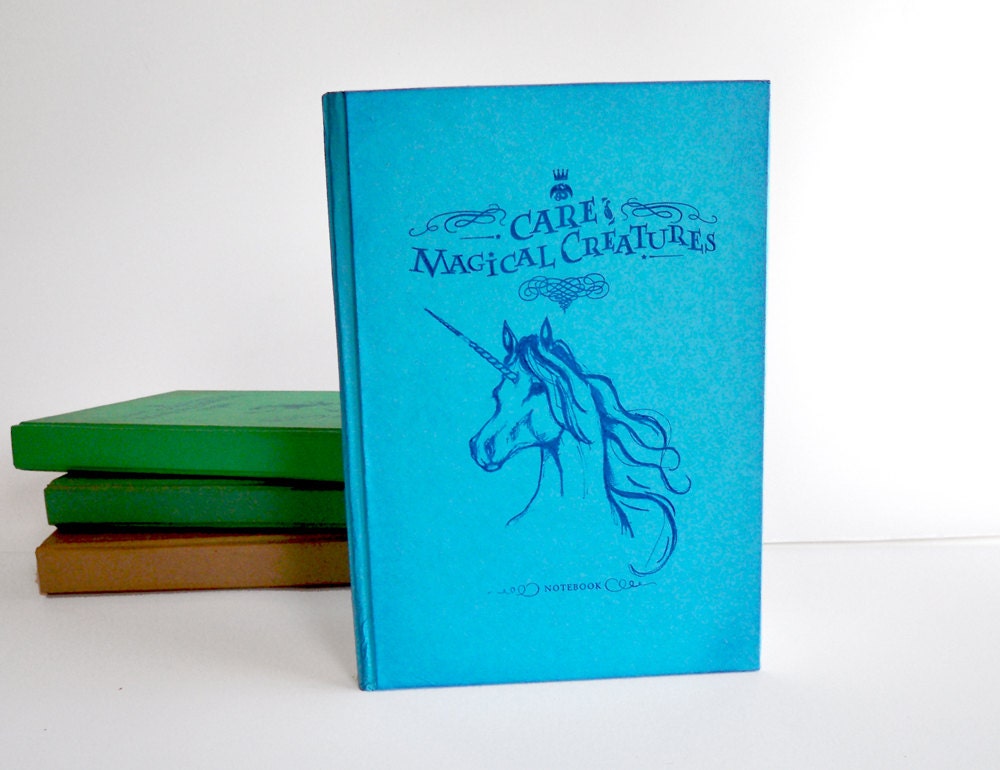 Care of Magical Creatures Unicorn Notebook