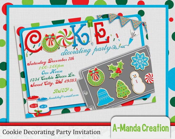 Cookie Decorating Party Invitations 6