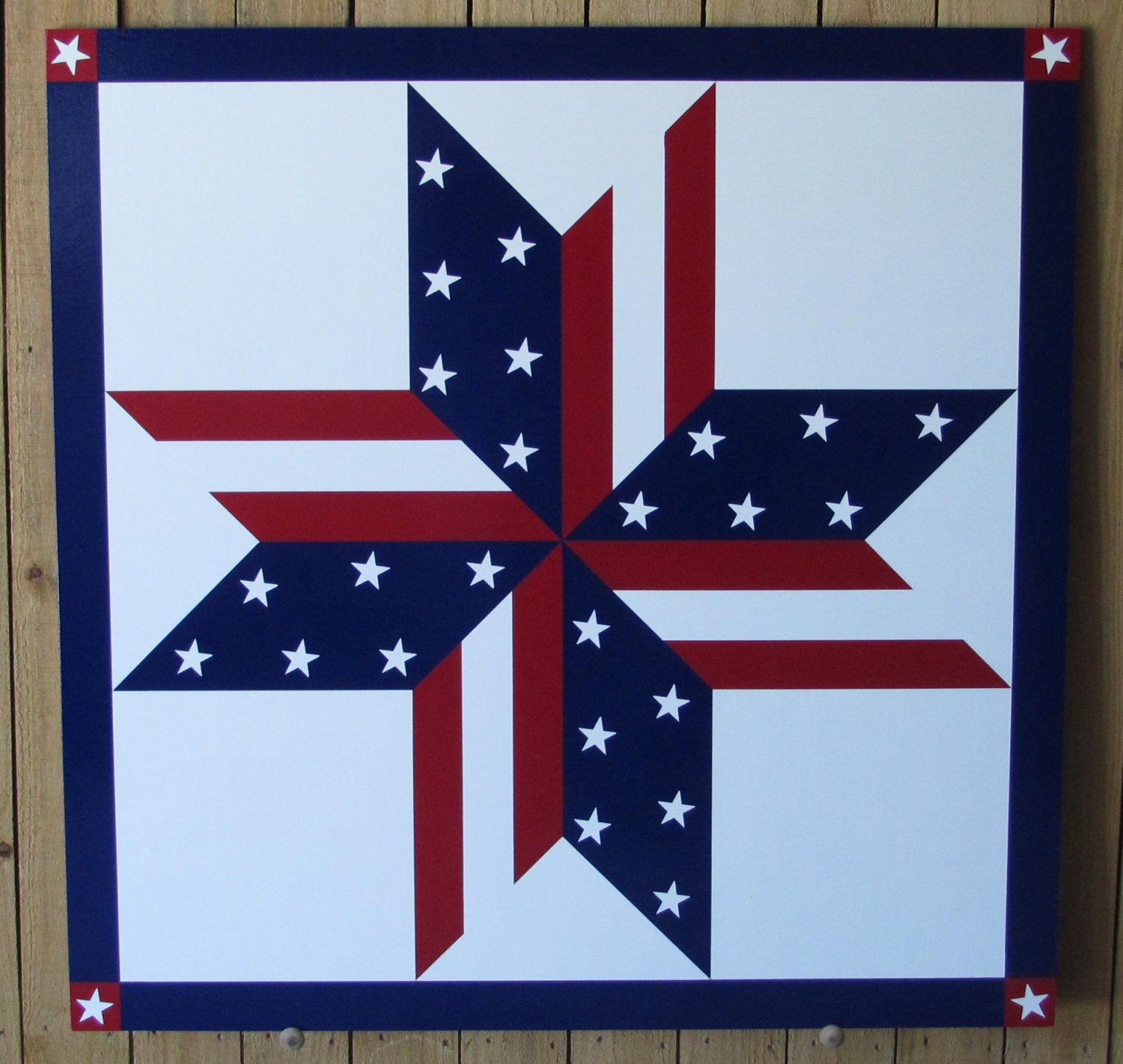 Stars Stripes Barn Quilt 24x 24