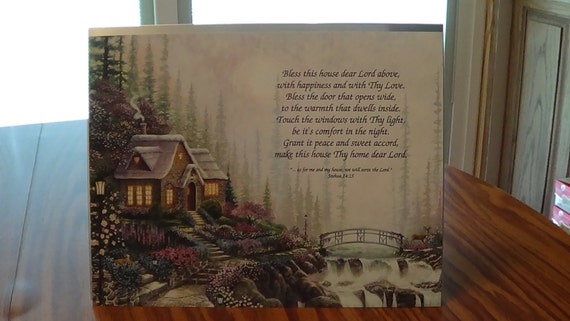 Bless This House Poem High Quality Print Cottage