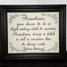 Maya Angelou quote New Path Framed Embroidery