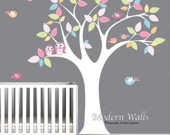 Children Wall Decal,Nursery Wall Decal,Baby Wall Decal,Wall Decals Nursery,Owl Wall Decals-e23