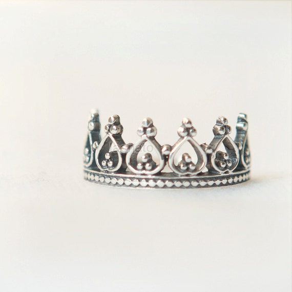 Princess Ring, Crown Ring - sterling silver