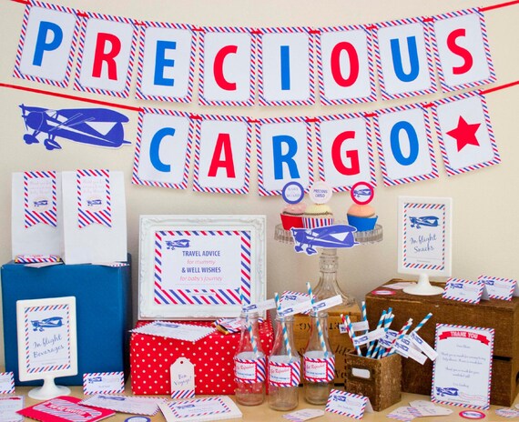 Precious Cargo Baby Shower DIY Printable Kit - INSTANT DOWNLOAD Il_570xn