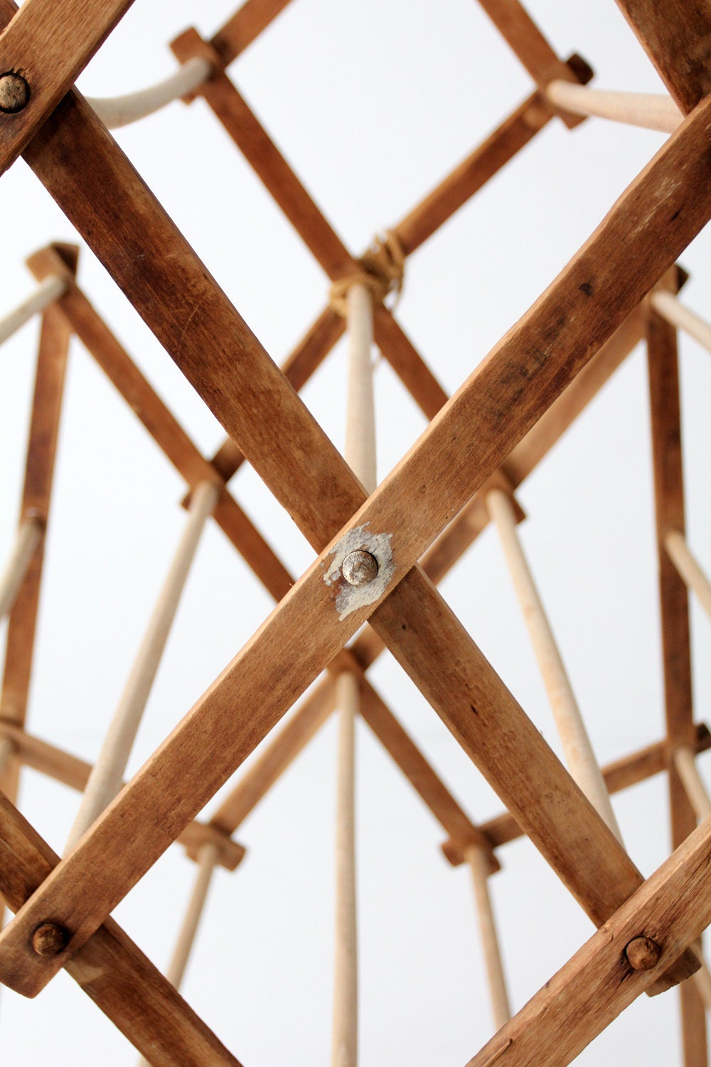 antique drying rack wood laundry stand clothes dry rack