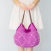 BAG Fuchsia Bag Felt Bag Felted Bag Knited Bag Handmade Bag Shoulder Bag Tote bag Wool Bag