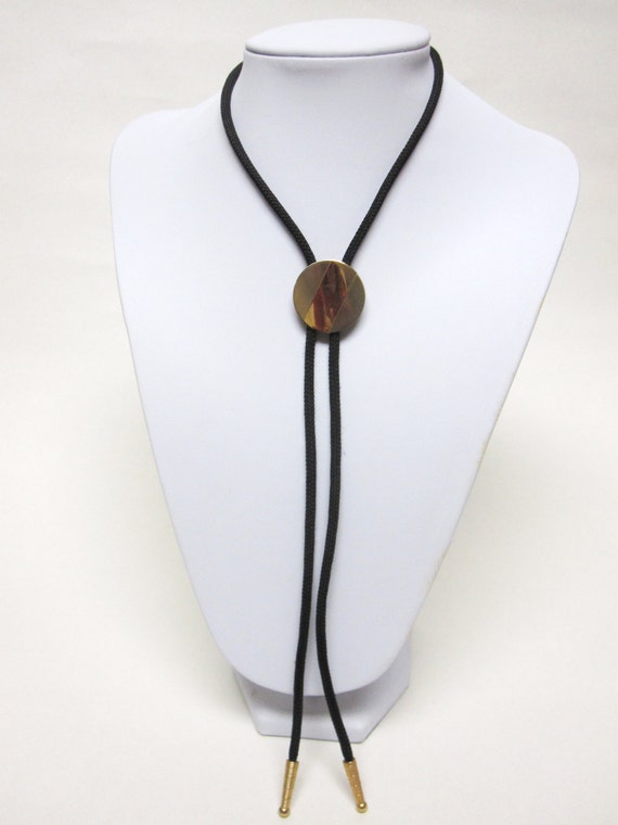 Bolo Tie Lariet String Western Necktie Gold Silver