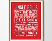 INSTANT DOWNLOAD Christmas Carols Bus Scroll 11"x14" Il_170x135