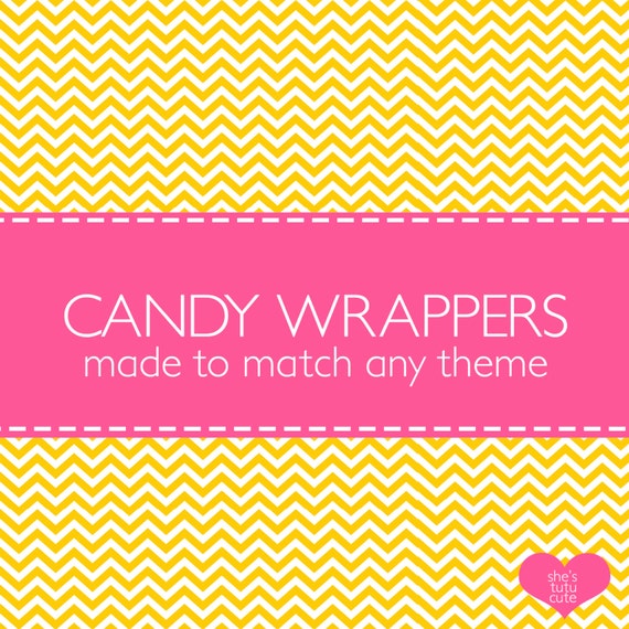 Matching Candy Bar Wrappers For Any Design Il_570xn