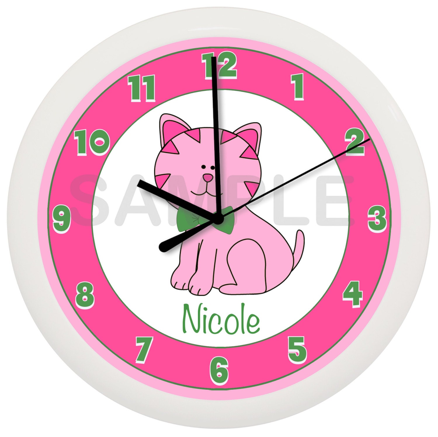 Kitty Cat WALL CLOCK