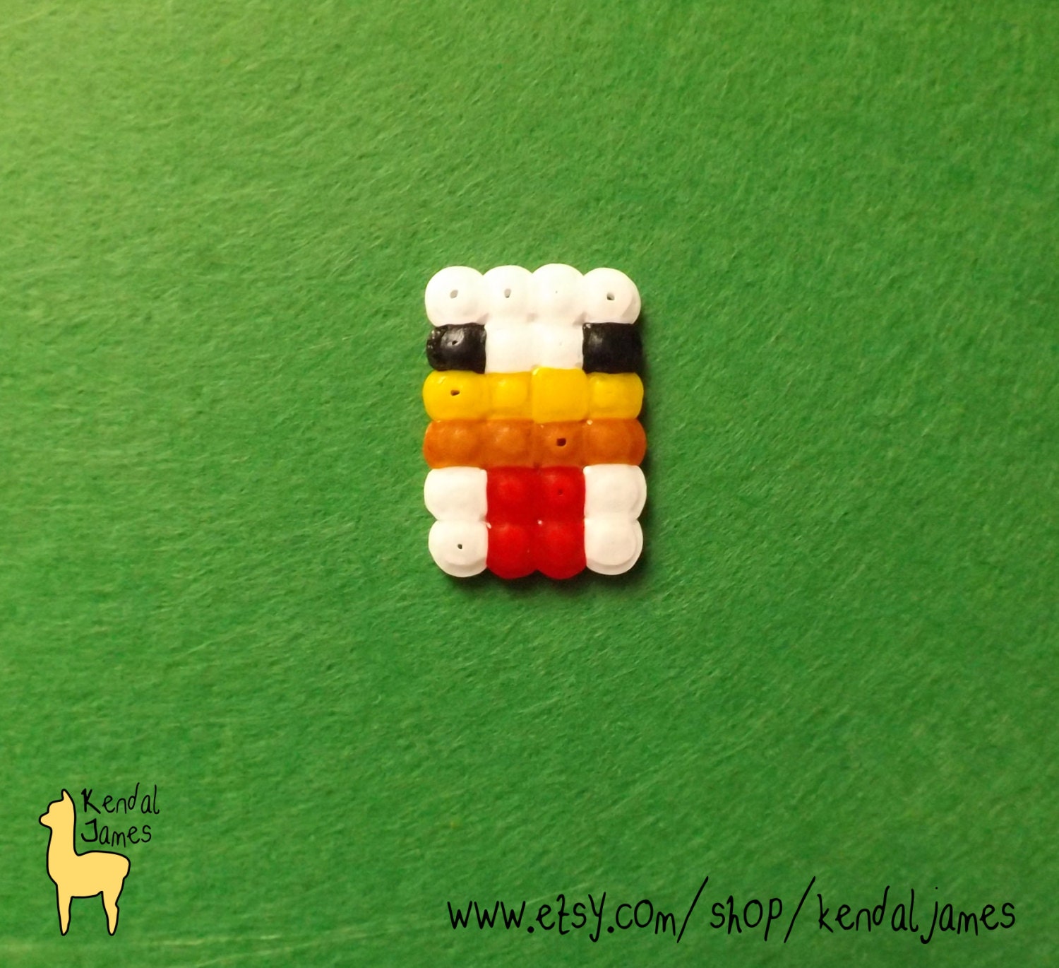 Chicken hama bead pixelated accessory MINECRAFT by kendaljames