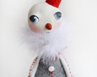 Whimsical Snowman - Christmas Snowman - Whimsical Christmas