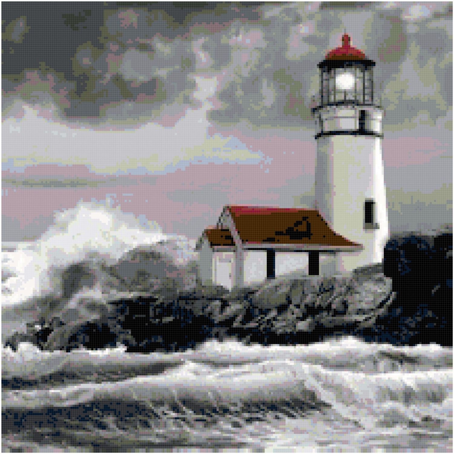 Lighthouse 17 Cross Stitch Pattern