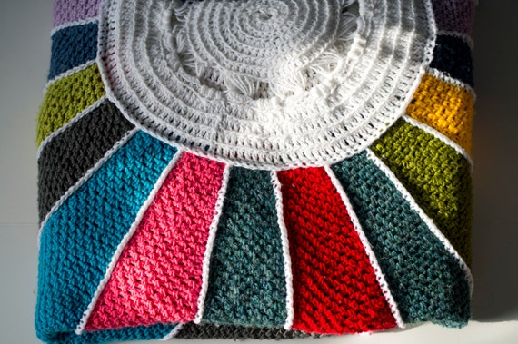 Crochet Pattern Sunburst Afghan