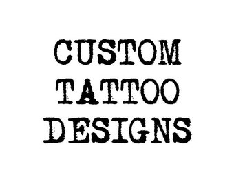 Custom Temporary Tattoo - Custom Tattoo Design - Logo Tattoo - Wedding Tattoos - Party Tattoo - Event Tattoos