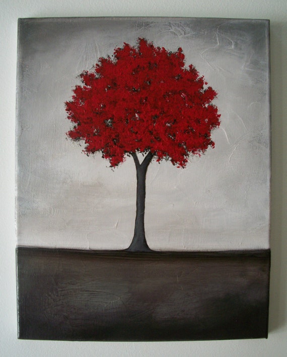 Items similar to Abstract Tree Painting on Etsy