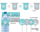 Winter Wonderland Party - PRINTABLE Party Pack by MyPartyDesign - Instant Download Il_170x135