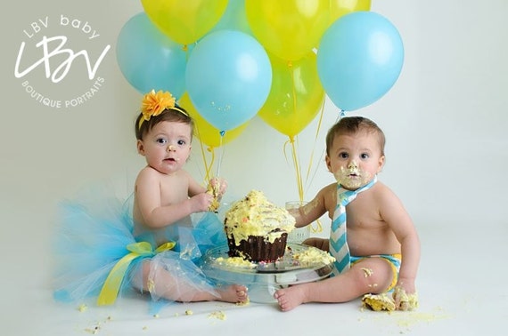 Boy and girl twins cake smash outfit twin boy and girl first