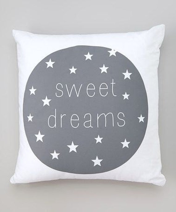Sweet Dreams Pillow Modern Kids Pillow Kids by madebydrawstring