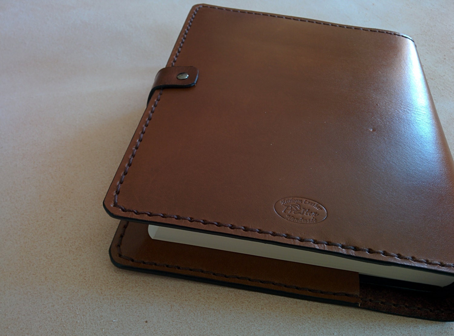 ESV Journaling Bible with Handmade Leather Cover Brown-Made