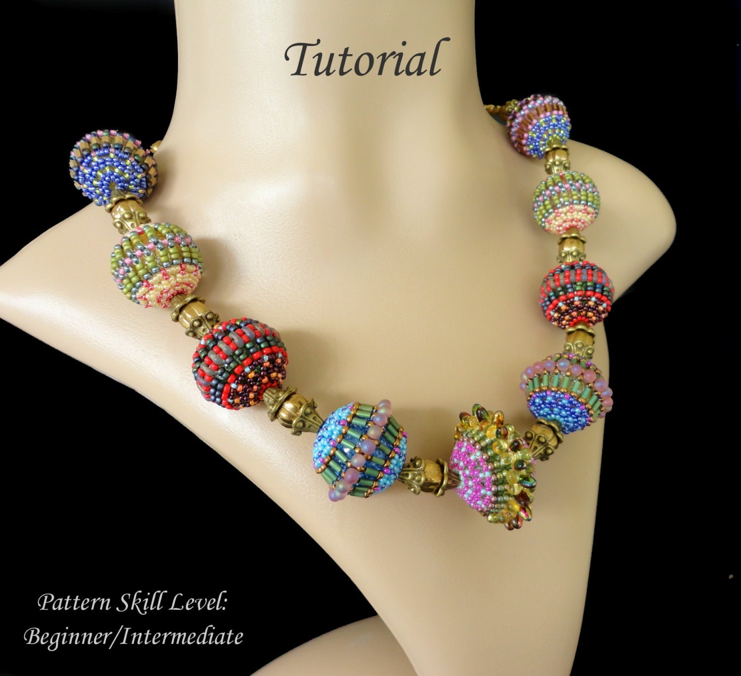 FIVE BEADED BEADS beading tutorial beadweaving pattern seed
