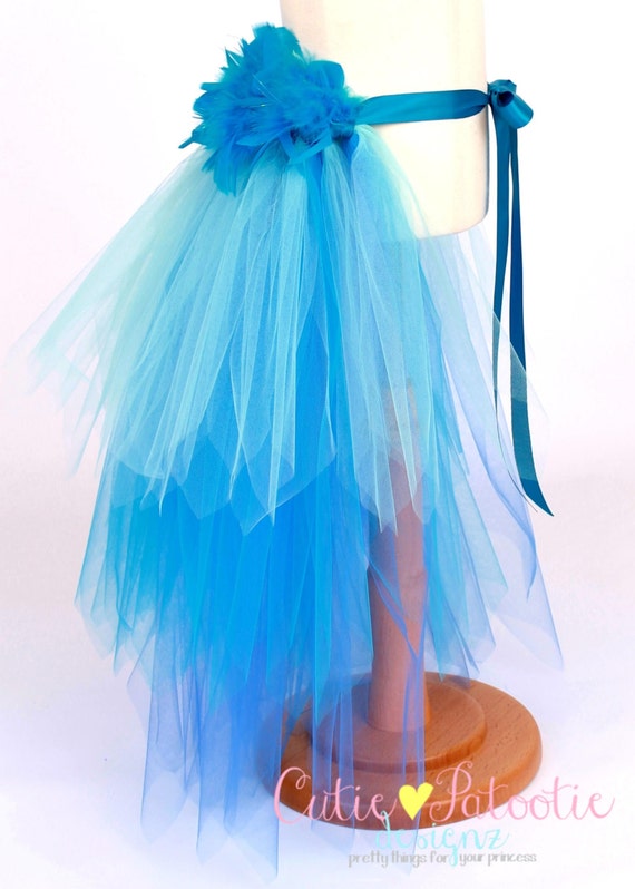 Jungle Jewel - Bird Tail Bustle Belt - Blue Macaw Costume Accessory - Toddler to Youth Size - Cutie Patootie Designz Il_570xn