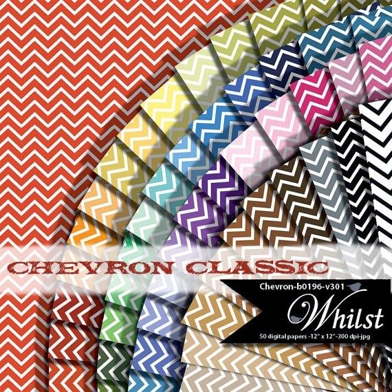 SALE Chevron digital paper, digital paper chevron, digital scrapbook paper chevron printable invitation supply : b0196 v301 50C Il_570xn