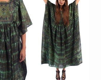 Green - Shibori Tie-Dye Cotton Dupatta with Tassels 84
