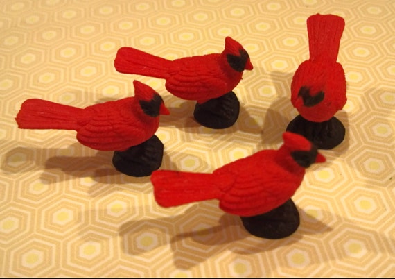 tiny cardinal figurines