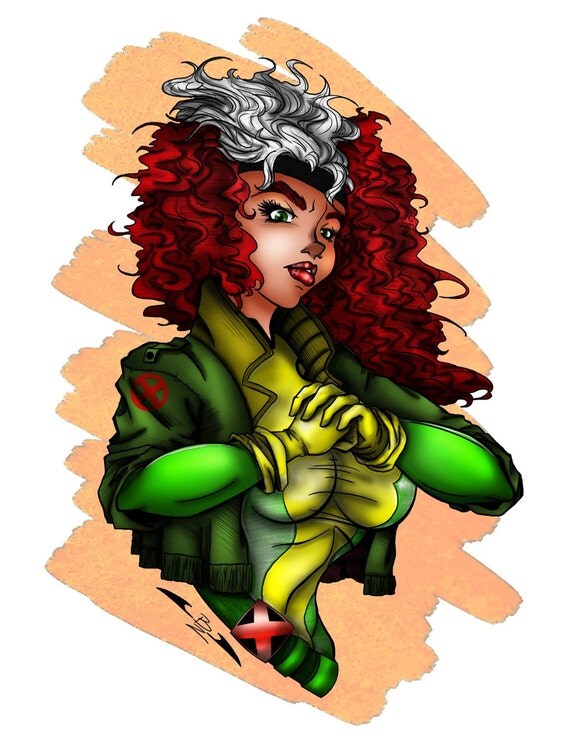 Items similar to Rogue from the X-Men Print on Etsy