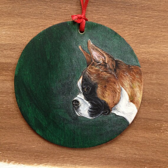 items similar to boxer ornament hand painted dog christmas items similar to boxer ornament hand painted dog christmas