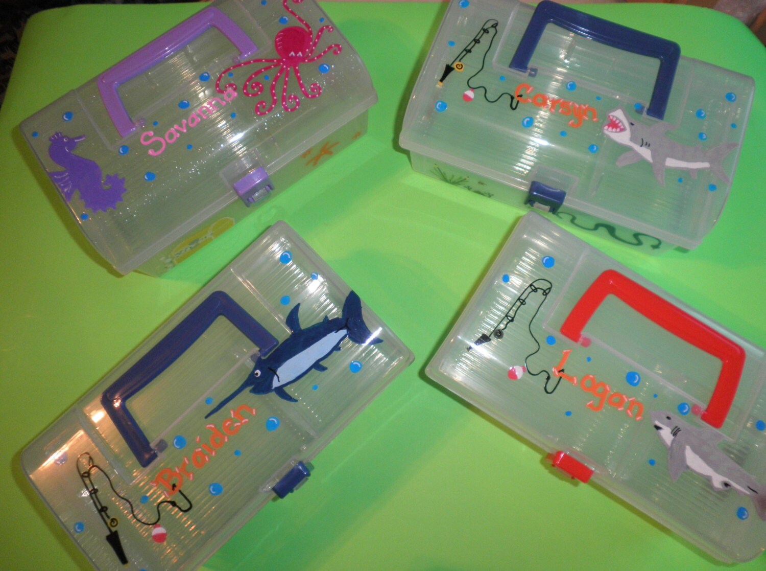 Personalized Tackle Box for Boys and Girls Storage Organizer