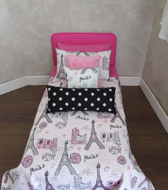 Doll Bedding for 18 inch doll bed Pillows White by HandmadeByHill