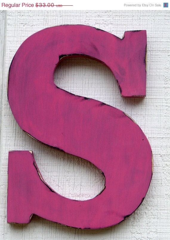 Wooden letters home decor rustic LetterS Home by borlovanwoodworks