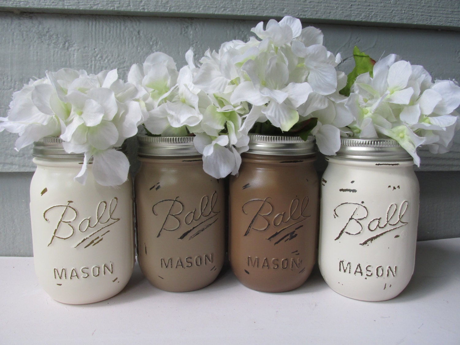 Painted And Distressed Ball Mason Jars Medium Brown Light   Il Fullxfull.614400104 Jm05 