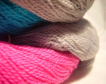 WITCHES 100 grams hand dyed lace weight merino yarn