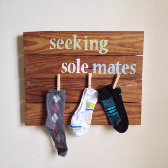 Laundry Room Decor - Seeking Sole Mates